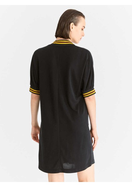 Fermuar Detaylı Günlük Elbise Siyah K2011078_001 indirimleri