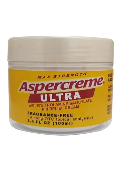 Aspercreme Ultra Sırt, Bel, Kas, Diz, Dirsek, Boyun Vücut Ağrısı Masaj Kremi 100 ml
