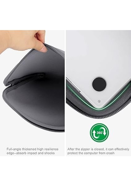 Dizüstü Bilgisayar Çantası, 17 - 17,3 Inç, Koruyucu Kılıf, Su Geçirmez Neopren, Notebook Kılıfı, Acer/asus/dell/fujitsu/lenovo/hp/samsung/sony Için Çanta, Gri modelleri