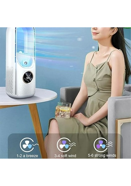 Klima, Serin Klima, USB ile Çalışan Soğutma Fanı - Ev/yatak Odası/ofis Için 6 Nem Seviyesi ve Hız, Tip 1 fırsatları