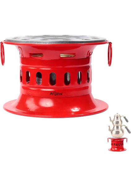 Jel Yakıtlı Osmanlı Ocağı Kırmızı