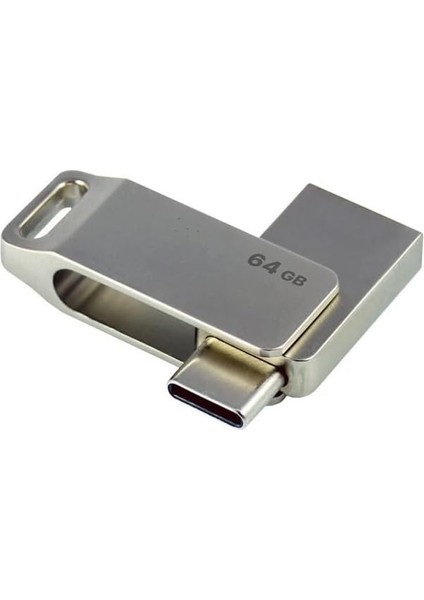 64GB Otg Flaş Flash Disk Bellek USB ve Typc-E Uyumlu Otg