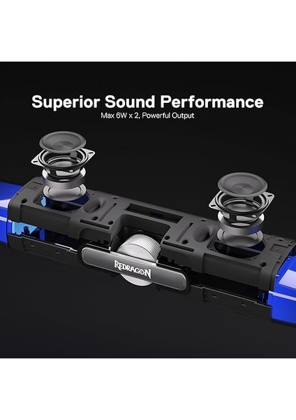 GS512 Kablosuz Rgb Masaüstü Hoparlör, 2.0 Pc Bilgisayar Stereo Ses Çubuğu, Bt 5.0/usb Modu, Maks. 6 W x 2 Zengin Ses, Rgb Arka Plan Aydınlatması modelleri