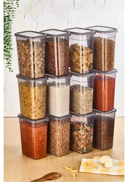 Erzak Saklama Kabı 6 Adet Dikdörtgen Saklama Kabı 2200ML modelleri