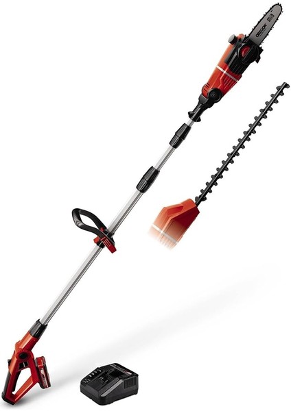 Akülü Çok Fonksiyonlu Budama Ge-Hc 18 Li T Kit (18V, 3AH, 2'si 1 Arada Çit Budama Makinesi ve Motorlu Testere, Oregon Kılavuz, Akü ve Şarj Cihazı Dahildir) - 3410805