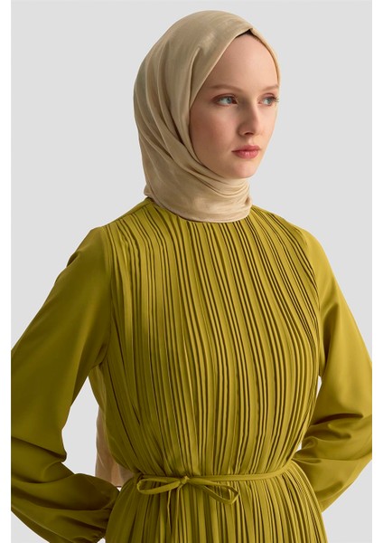 Elbise ORTD9435-1 Yağ Yeşili fırsatları