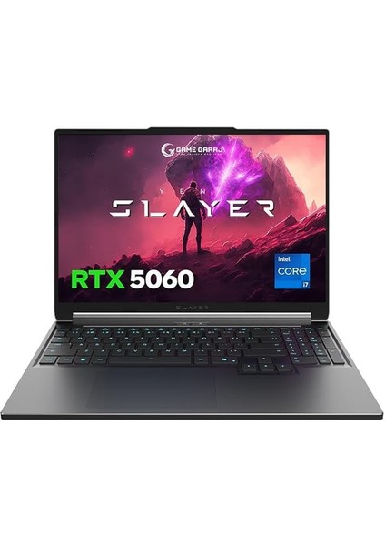 Garaj Slayer X7T-5060 C2 Intel Core I7 14650HX 32GB Ram 1tb SSD RTX5060 16" Qhd+ 180Hz IPS Freedos Oyuncu Laptop