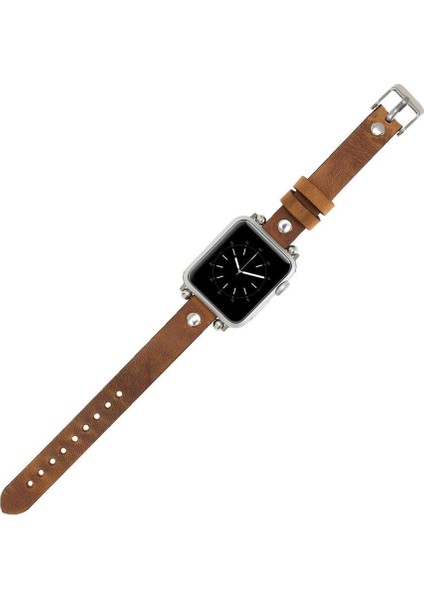 Apple Watch Uyumlu Deri Kordon 38-40-41MM Ferro St G19 modelleri