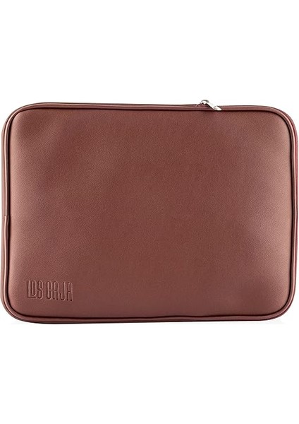 - 14" Inç Su Geçirmez, Vegan Deri ve Fermuar Özellikli Macbook & Tablet & Laptop Çantası (Acı Kahve) fırsatları