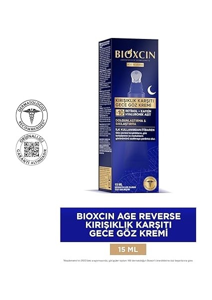 Age Reverse Kırışıklık Karşıtı Göz Kremi 15 ml -%10 Retinol, Kafein, Dolgunluk, Sıkılık modelleri