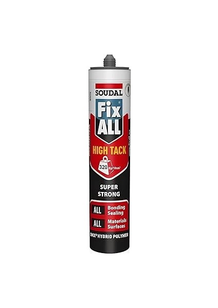 Fix All Yüksek Güçlü High Tack Montaj Yapıştırıcısı Beyaz 290 ml