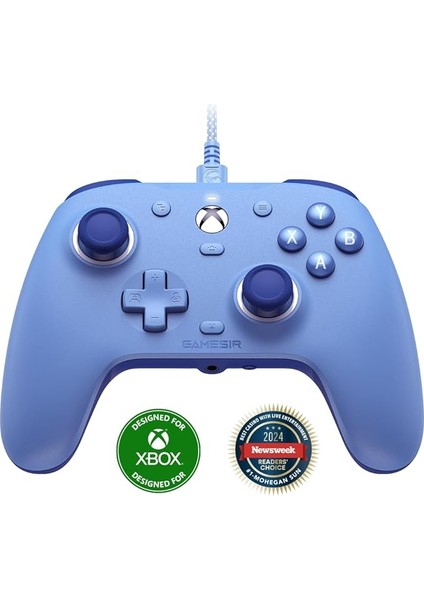 Xbox Series X|s, Xbox One ve Windows 10/11 Için G7 Se Kablolu Oyun Kumandası, Hall Efektli Joysticks/hall Trigger, 3,5 mm Ses Jakı - Mavi