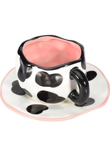 Moo Love Desenli Seramik Kupa & Tabak Seti modelleri