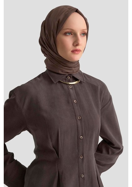 Beli Pileli Gömlek 25KD1111 Kahverengi modelleri