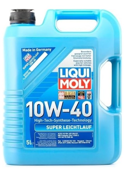 Moly Super Leichtlauf 10W-40 5 Lt Motor Yağı fiyatları