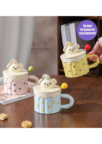 Tatlı Ayıcık Temalı Seramik Kupa