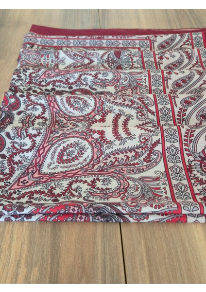 Bordo Etnik Desenli Soft Şal fiyatları