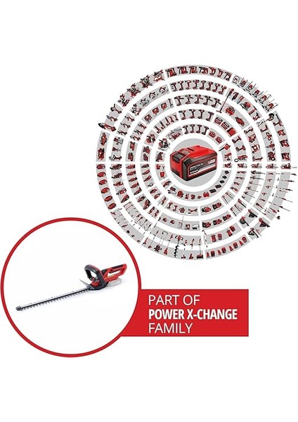 Akülü Çit Budama Gc-Ch 1855/1 Li-Solo Power X-Change (18V, 55 cm Kesme Uzunluğu, 18 mm Diş Aralığı, Kırpıntı Toplayıcı, Akü Dahil Değildir) - 3410502 fiyatları