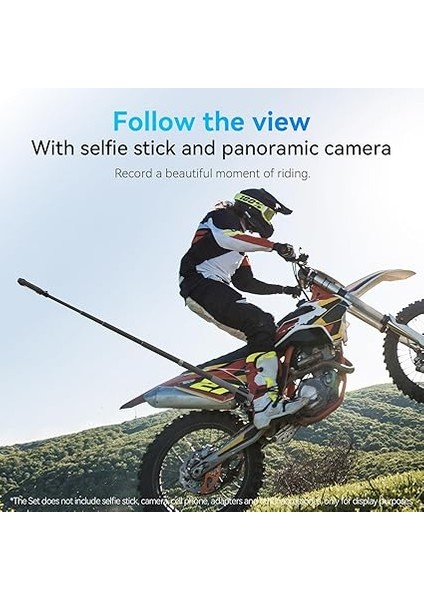 Duall Top Kelepçe Montaj Çubuk Direği Bisiklet Bisiklet Motosiklet Gidon Tüp Tutucu Aksesuarları Gopro Hero 13 12 11 10 9 8, Djı Osmo Action 5 Pro 4 3 INSTA360 X3 X4 Go3 Ace Pro ile Uyumlu indirimleri