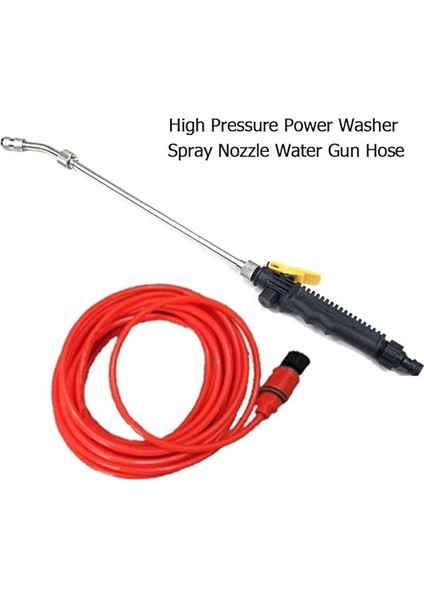 Yüksek Basınçlı Güçlü Su Tabancası Yıkayıcı Bahçe Hortumu Nozulu Püskürtme Fıskiye Su Jeti Araba Yıkayıcı Bahçe Sulama Temizleme Aleti (Renk: 50 Cm) fiyatları