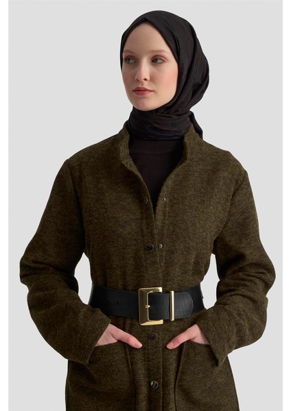 Melanjlı Örme Kap 25KD1123 Haki modelleri