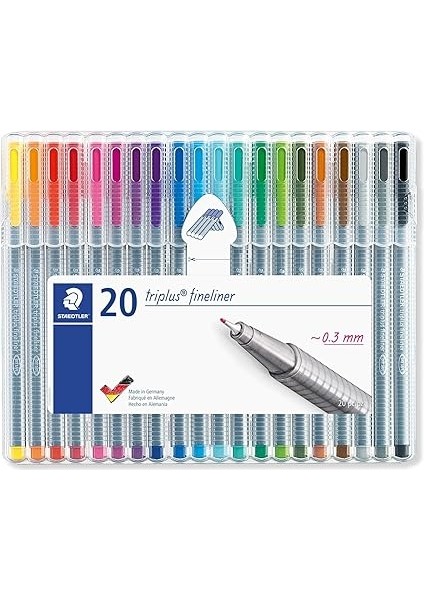 334 SB20 Triplus Üçgen Fineliner 0.3 mm 20'li Set fiyatları