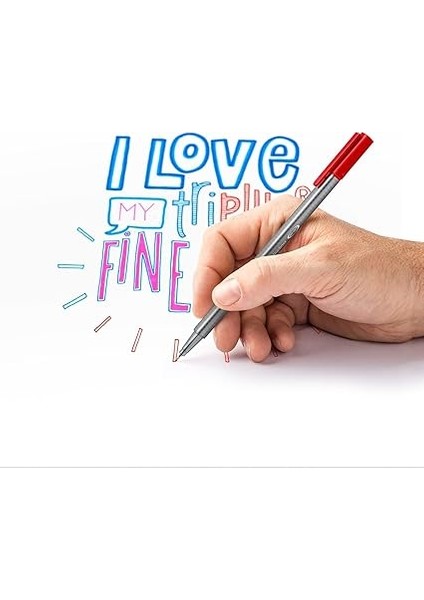 334 SB20 Triplus Üçgen Fineliner 0.3 mm 20'li Set fırsatları