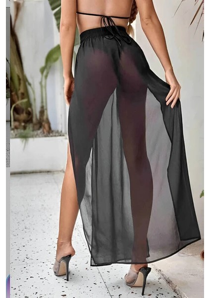 Kadın Tül Pareo Etek Plaj Elbisesi V9700 indirimleri