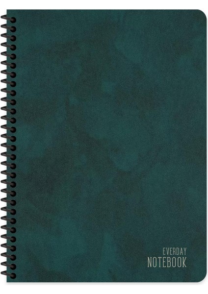 Keskin 16,5*22,5 Alfa Çizgili Spiralli Sert Kapak Defter- Lacivert