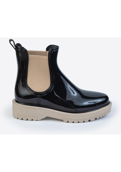 Kadın Parlak Chelsea Yağmur Botu –kalın Taban Bot fiyatları
