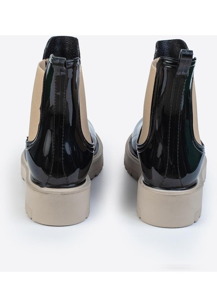 Kadın Parlak Chelsea Yağmur Botu –kalın Taban Bot modelleri