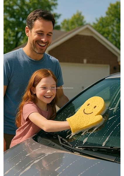 Eldiven Biçimli Araba Yıkama Süngeri, Çift Taraflı Temizlik Süngeri, Ergonomik Eldiven Tasarımı, Araç Dış Yüzey ve Jant Temizliği Için Uygun, Su ve Köpük Tutucu, Çizik Bırakmaz fırsatları