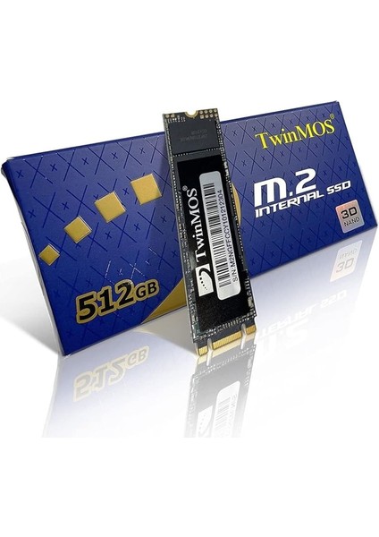 NGFFFGBM2280 Twinmos 512GB M.2 2280 Sata3 SSD 580MB-550MB/S 3dnand modelleri