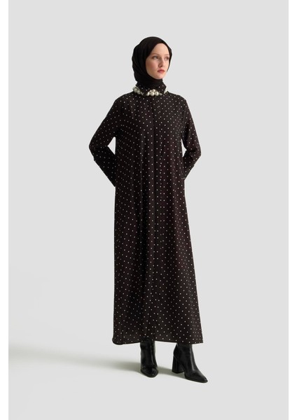 Puantiyeli Elbise 25KD1007 Siyah fiyatları