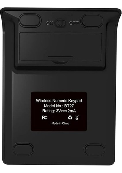 Kablosuz Bluetooth Numaralı Tuş Takımı, 27 Tuşlu, Dizüstü Bilgisayar Masaüstü Dijital Tuş Takımı, Fonksiyon Tuşlu Evrensel Klavye, Windows, Mac, Ios, Android ile Uyumlu Mini Numpad fırsatları