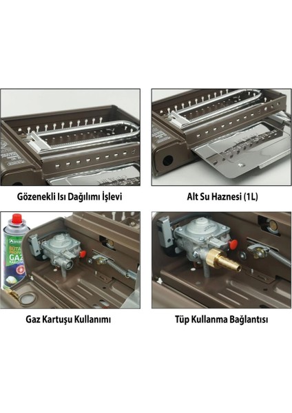 Dumansız Portatif Izgara Ocak - Orcamp - Bej (CK-507) fırsatları