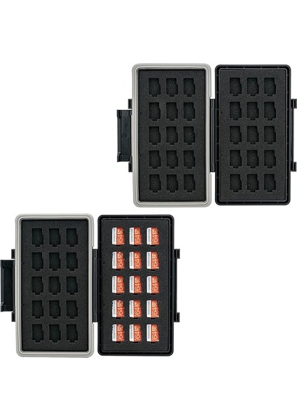 30 Micro Sd/sdxc/sdhcsd Kart Için Suya Dayanıklı Hafıza Kartı Kılıfı, Hafıza Kartı Kutusu Taşıma Çantası, Msd Kart Tutucu Depolama