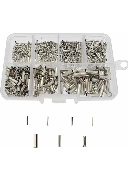 600 Adet Kablo Pabucu Seti, Kablo Pabucu Kutusu, Tek Renkli, Sıkma Pensesi, Kablo Pabucu Çeşitleri (0,5 Mm2 x 100, 0,75 x 100, 1 x 100, 1 x 100, 2,5 x 100, 4 x 50, 6 x 50)