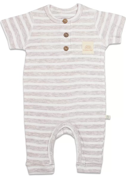 Line Colors Yarım Kol Patiksiz Tulum 15126 Bej