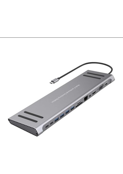 14IN1 Type-C To Multi Function Docking Station - 4K Hdmi Dönüştürücü 100W Pd 3.0