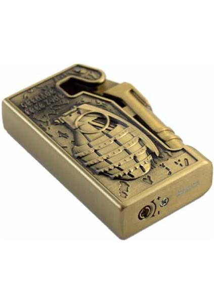 El Bombası Kabartmalı Metal Tek Torchlu Gazlı Çakmak 1 Adet modelleri