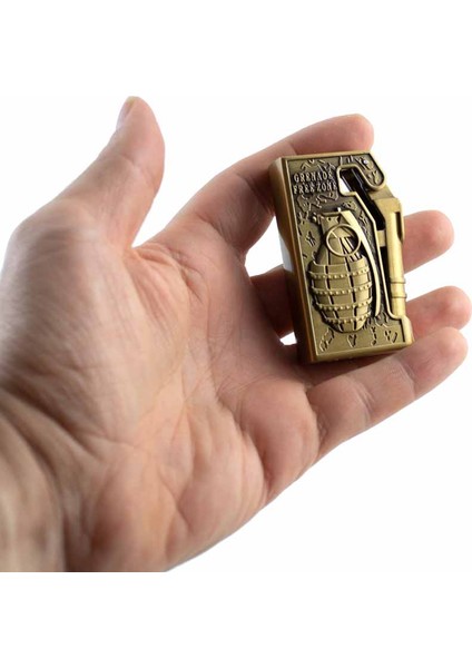 El Bombası Kabartmalı Metal Tek Torchlu Gazlı Çakmak 1 Adet fırsatları