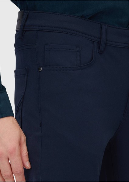 Lacivert Düz Örme Slim Fit Casual Pantolon modelleri
