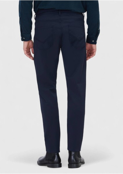 Lacivert Düz Örme Slim Fit Casual Pantolon indirimleri