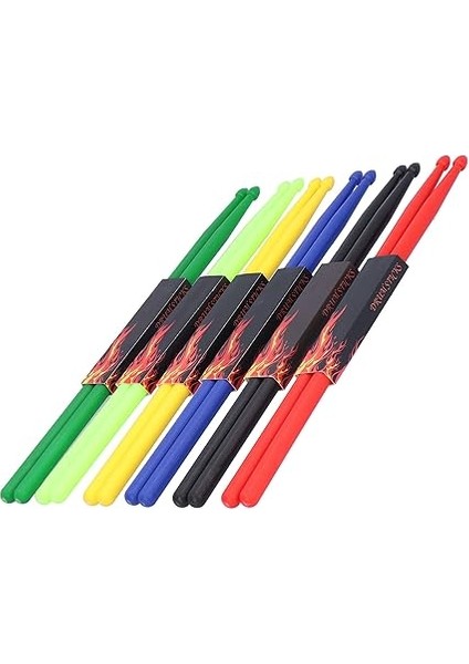 Naylon Baget Paketi Profesyonel Hafif Dayanıklı Slip Olmayan Davul Oyun Çubuğu Yetişkinler Için Set Seti 6 Çift 42CM Uzunluk Çok Renk fiyatları