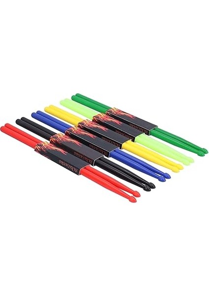 Naylon Baget Paketi Profesyonel Hafif Dayanıklı Slip Olmayan Davul Oyun Çubuğu Yetişkinler Için Set Seti 6 Çift 42CM Uzunluk Çok Renk fırsatları