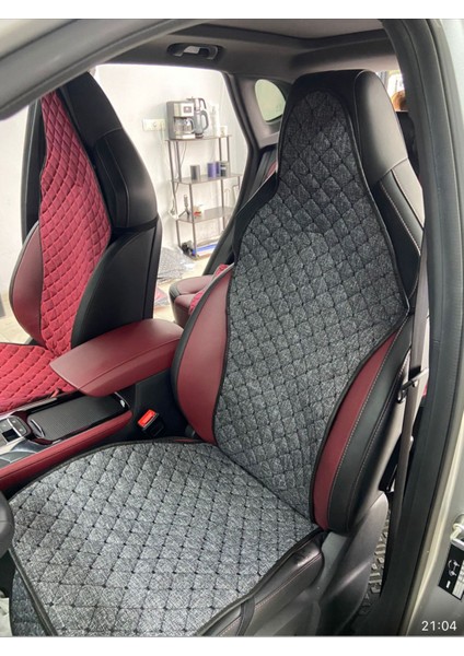 Mg F1 Koltuk Uyumlu Ototurco Ergonomik,terletmez Keten Koltuk Kılıfı-Minderi(7 Parça)Kırmızı fiyatları