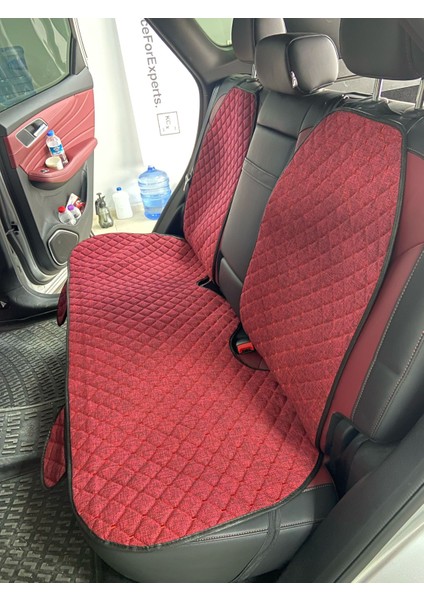 Mg F1 Koltuk Uyumlu Ototurco Ergonomik,terletmez Keten Koltuk Kılıfı-Minderi(7 Parça)Kırmızı modelleri