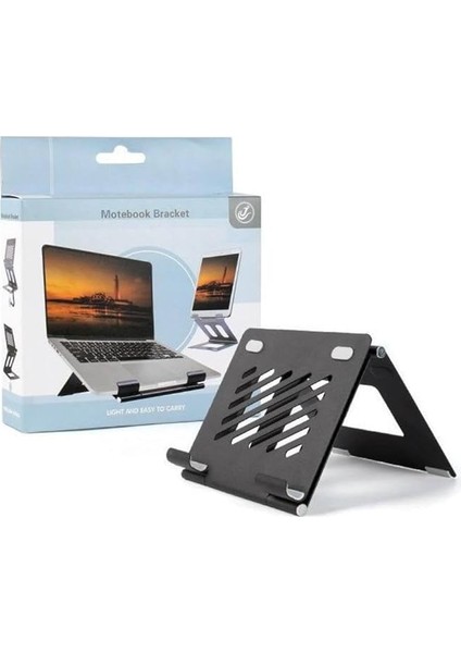 Ayarlanabilir Metal Dizüstü Destek Tabanı Katlanabilir Taşınabilir Laptop Sehpası Yükseltici Stand