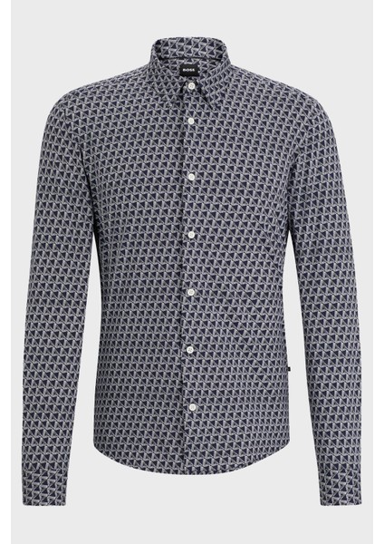 Desenli Uzun Kollu Slim Fit Gömlek Erkek Gömlek 50513613 404